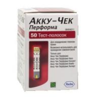 Тест-полоски Accu-Chek Performa д/определения глюкозы в крови №50 кор. - купить на маркетплейсе Qlixmed